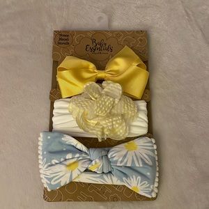3 baby headbands, 0-24 months